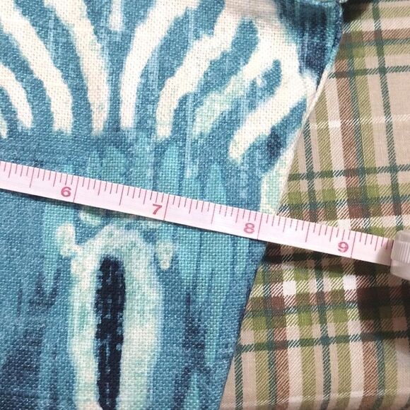 Painted Pony Women's Size 1X Blue and White Button up Cotton Coat - Picture 10 of 11